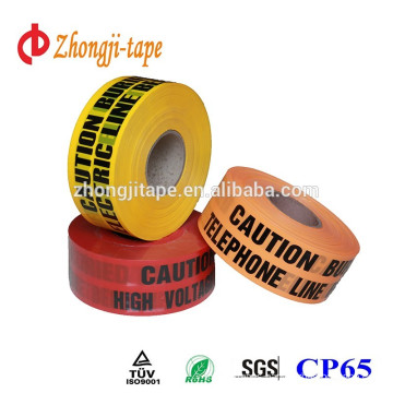 manufactory supplied safety underground pe warning tape marking tape